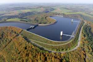 Bassin supérieur, usine hydroélectrique de Vianden (SEO)