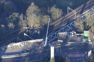 Chantier du Viaduc du Pulvermuhle en déc 2015 - Luxembourg Ville