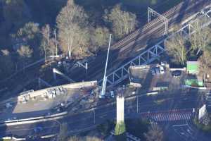 Chantier du Viaduc du Pulvermuhle en déc 2015 - Luxembourg Ville