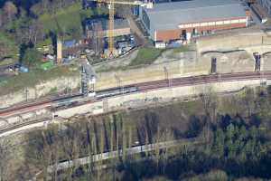 Chantier du Viaduc du Pulvermuhle en déc 2015 - Luxembourg Ville