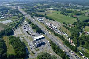 Station service Q8 sur la E34, à hauteur de Ranst