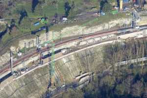 Chantier du Viaduc du Pulvermuhle en déc 2015 - Luxembourg Ville