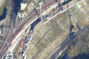 Chantier du Viaduc du Pulvermuhle en déc 2015 - Luxembourg Ville