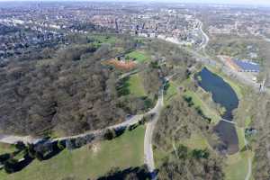 Parc de Woluwe, depuis le sud