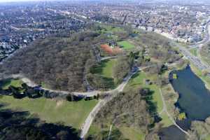 Parc de Woluwe, depuis le sud