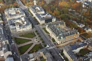 Place des Martyrs, Rousegartchen, ArcelorMittal S.A. - Luxembourg Ville