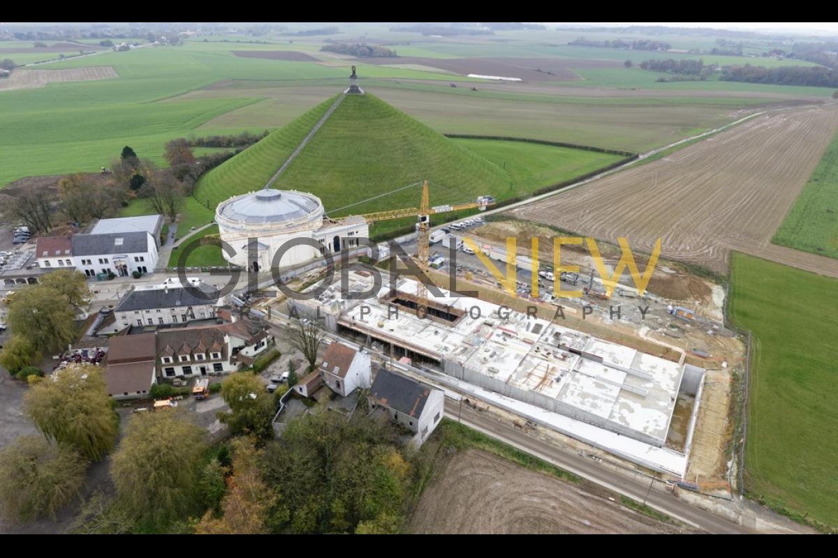 Mémorial de la Butte du Lion de Waterloo - Chantier en Novembre 2013