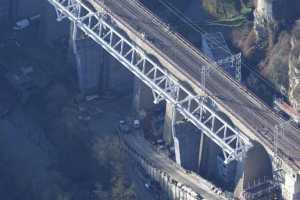 Chantier du Viaduc du Pulvermuhle en déc 2015 - Luxembourg Ville