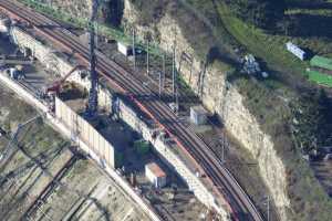 Chantier du Viaduc du Pulvermuhle en déc 2015 - Luxembourg Ville