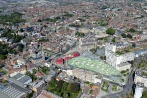 Parvis et église Saint-Christophe - Tourcoing