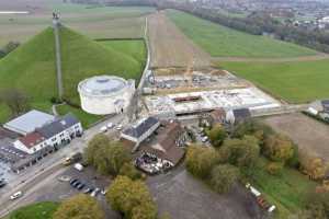 Mémorial de la Butte du Lion de Waterloo - Chantier en Novembre 2013