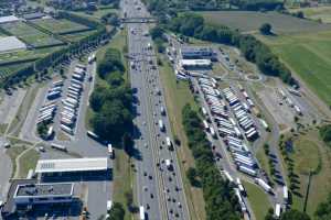 Station service Q8 sur la E34, à hauteur de Ranst