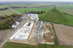 Mémorial de la Butte du Lion de Waterloo - Chantier en Novembre 2013