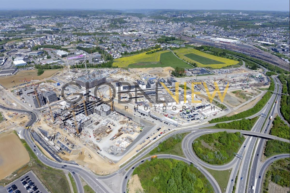 Gaasperech, Lëtzebuerg, Luxembourg - Chantier en Mai 2017