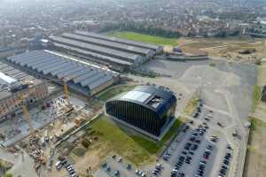 Siège de l’IBGE sur le site de Tour & Taxi (Arch:© Cepezed / Samyn & Partners)