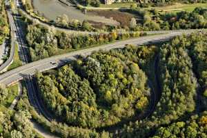 Vues générales de Louvain-la-Neuve, depuis l'ouest