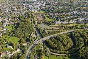 Vues générales de Louvain-la-Neuve, depuis l'ouest