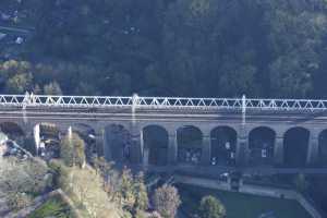 Chantier du Viaduc du Pulvermuhle en déc 2015 - Luxembourg Ville