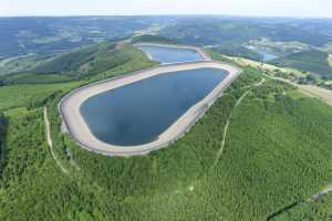 Bassins supérieurs de la centrale hydro-électrique de Coo