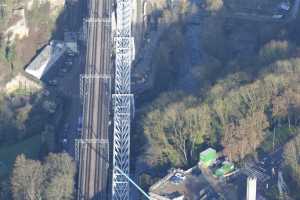 Chantier du Viaduc du Pulvermuhle en déc 2015 - Luxembourg Ville