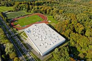 Centre sportif du Blocry, Piste Indoor - Louvain-la-Neuve