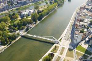 Passerelle La Belle Liégeoise, Palais des congrès de Liège