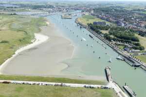 De monding van de IJzer - Zeegat Nieuwpoort