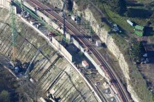 Chantier du Viaduc du Pulvermuhle en déc 2015 - Luxembourg Ville