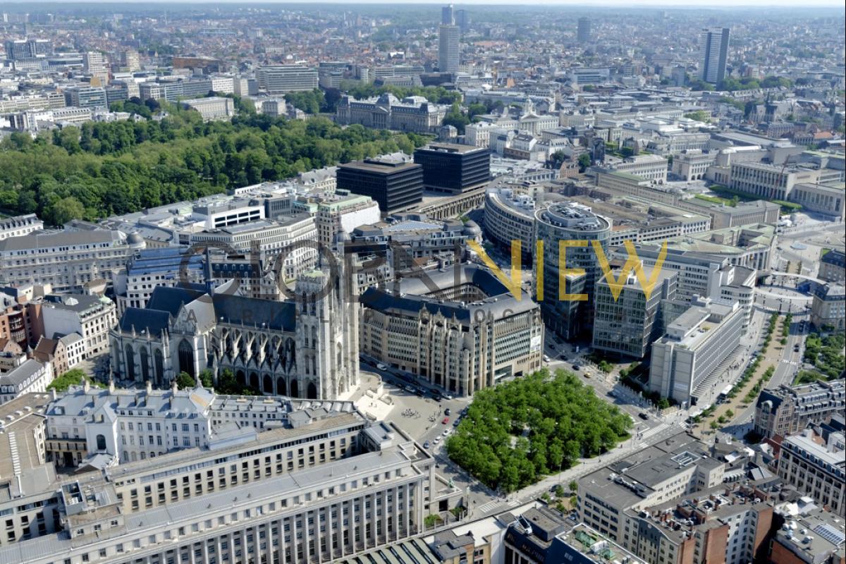 Parvis et Cathédrale des Saints Michel et Gudule, Bruxelles