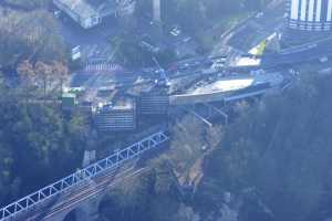 Chantier du Viaduc du Pulvermuhle en déc 2015 - Luxembourg Ville