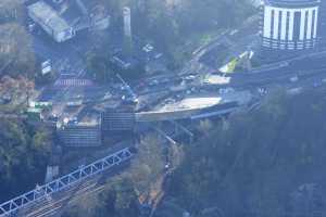 Chantier du Viaduc du Pulvermuhle en déc 2015 - Luxembourg Ville