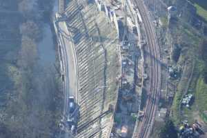 Chantier du Viaduc du Pulvermuhle en déc 2015 - Luxembourg Ville