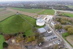 Mémorial de la Butte du Lion de Waterloo - Chantier en Novembre 2013