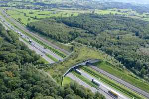 Pont à gibier sur l'E40