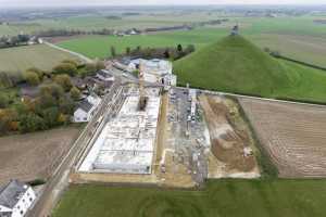 Mémorial de la Butte du Lion de Waterloo - Chantier en Novembre 2013