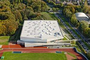 Centre sportif du Blocry, Piste Indoor - Louvain-la-Neuve