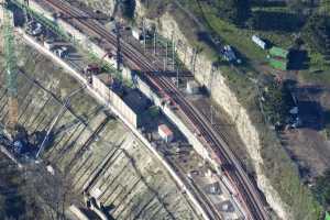 Chantier du Viaduc du Pulvermuhle en déc 2015 - Luxembourg Ville