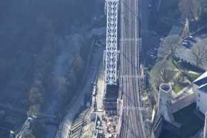 Chantier du Viaduc du Pulvermuhle en déc 2015 - Luxembourg Ville