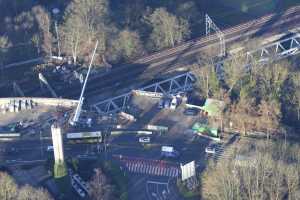 Chantier du Viaduc du Pulvermuhle en déc 2015 - Luxembourg Ville