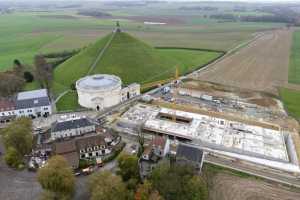 Mémorial de la Butte du Lion de Waterloo - Chantier en Novembre 2013