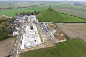 Mémorial de la Butte du Lion de Waterloo - Chantier en Novembre 2013