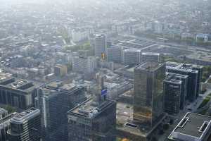 Flèche des Belgacom Towers; quartier Nord de Bruxelles