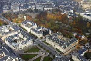 Place des Martyrs, Rousegartchen, ArcelorMittal S.A. - Luxembourg Ville