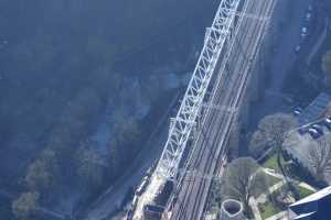 Chantier du Viaduc du Pulvermuhle en déc 2015 - Luxembourg Ville