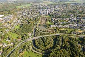 Vues générales de Louvain-la-Neuve, depuis l'ouest