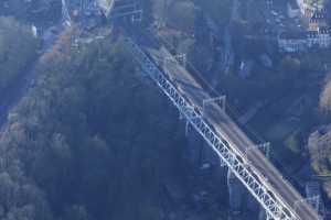 Chantier du Viaduc du Pulvermuhle en déc 2015 - Luxembourg Ville