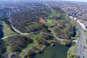 Parc de Woluwe, depuis le sud