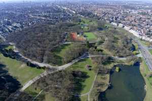 Parc de Woluwe, depuis le sud