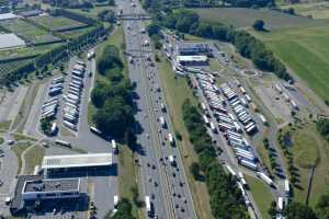 Station service Q8 sur la E34, à hauteur de Ranst