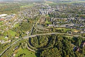 Vues générales de Louvain-la-Neuve, depuis l'ouest